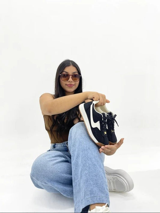 Tenis para Mujer Nevvo Mia Negro| Calzado Casual Femenino - Nevvo