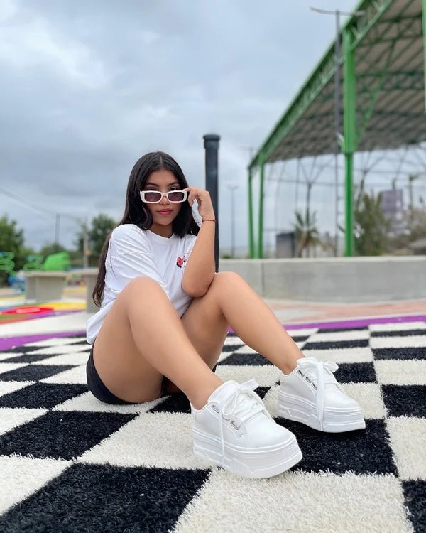 Tenis para Mujer Nevvo Masmelo Blanco| Calzado Casual Femenino - Nevvo