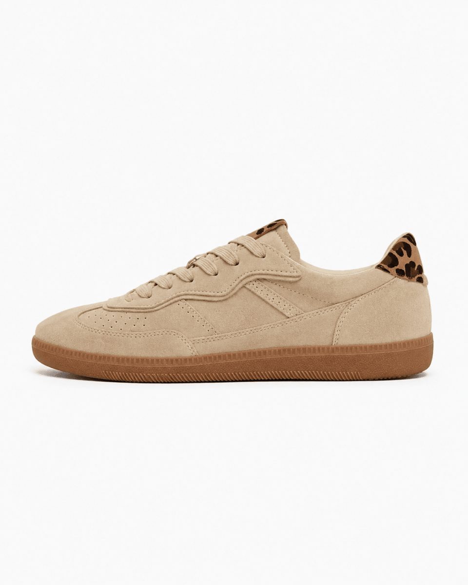 Tenis Mujer Lisboa – Beige Animal Print - Nevvo
