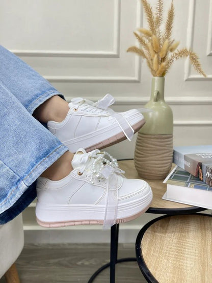 Tenis para Mujer Nevvo Aitana Blanco | Calzado Casual Femenino - Nevvo