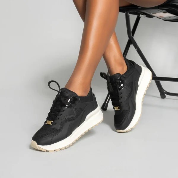 Tenis para Mujer Nevvo Diamante Negro | Calzado Casual Femenino - Nevvo