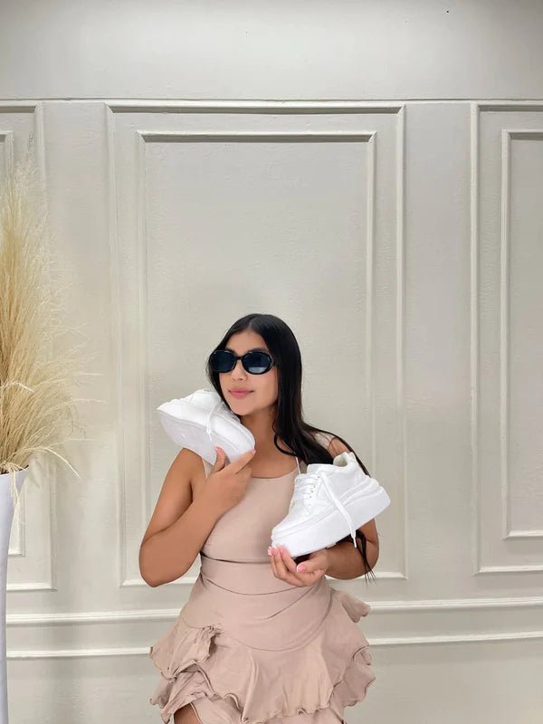 Tenis para Mujer Nevvo Alaia Blanco| Calzado Casual Femenino - Nevvo