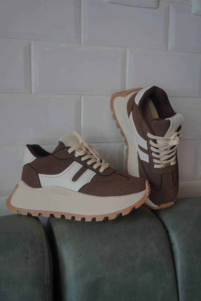 Tenis para Mujer Nevvo Gaby Café| Calzado Casual Femenino - Nevvo