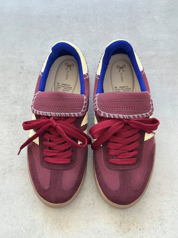 Sneaker Aloha Burgundy - vista frontal