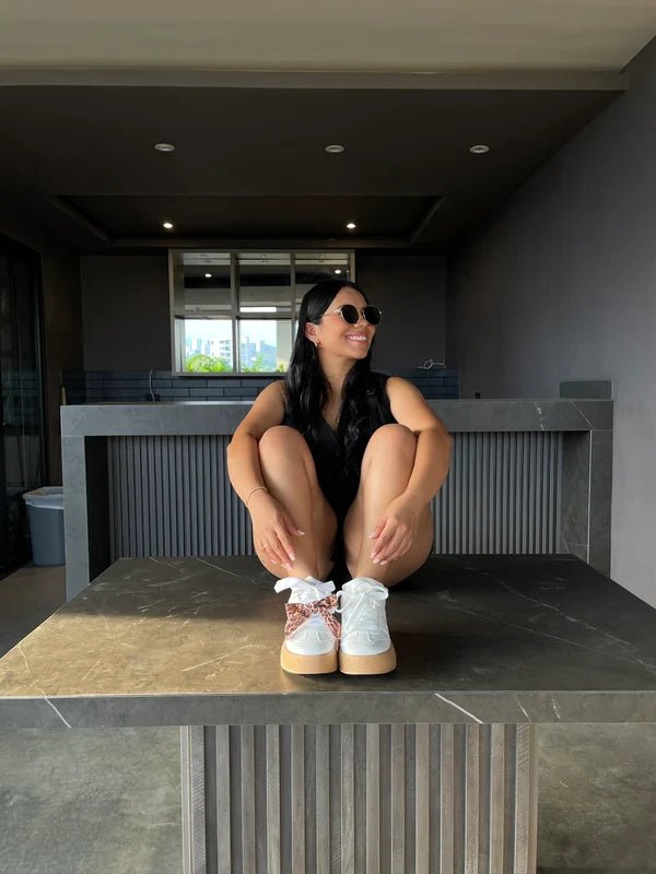Tenis para Mujer Nevvo Zara Marfil | Calzado Casual Femenino - Nevvo