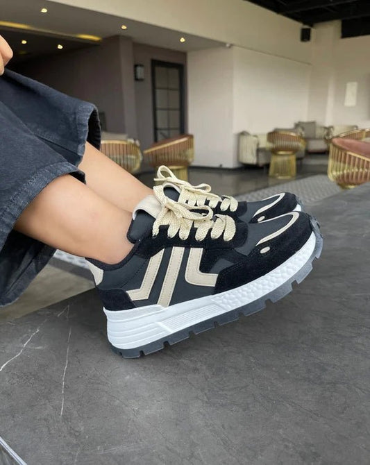 Tenis para Mujer Nevvo Bellota Negro| Calzado Casual Femenino - Nevvo