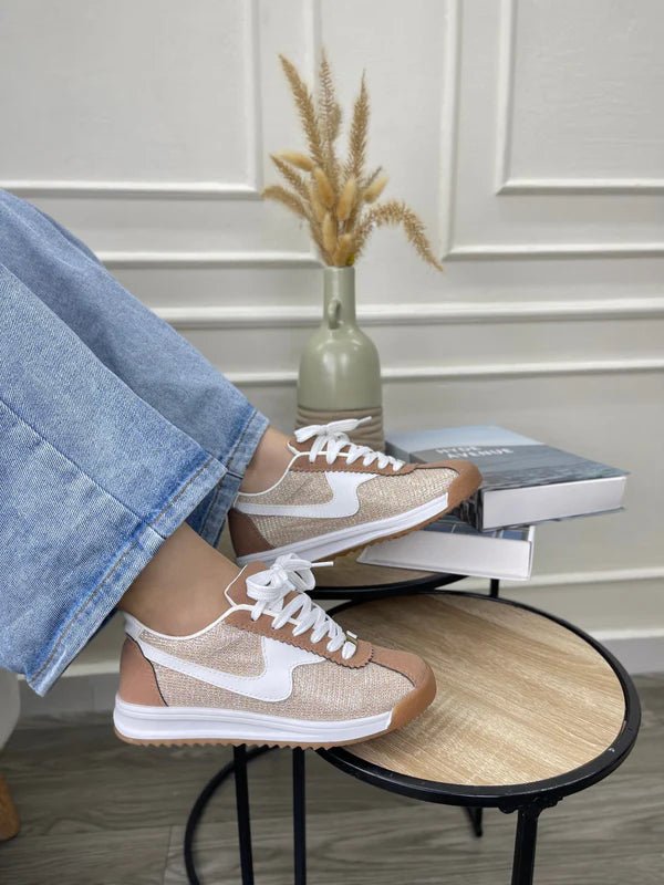 Tenis para Mujer Nevvo Mia Camel| Calzado Casual Femenino - Nevvo
