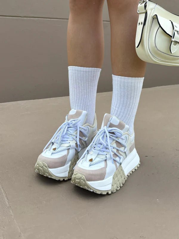 Tenis para Mujer Nevvo Sofia Beige| Calzado Casual Femenino - Nevvo