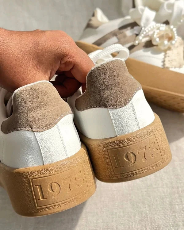 Tenis Madem Blanco vista superior cuatro pares