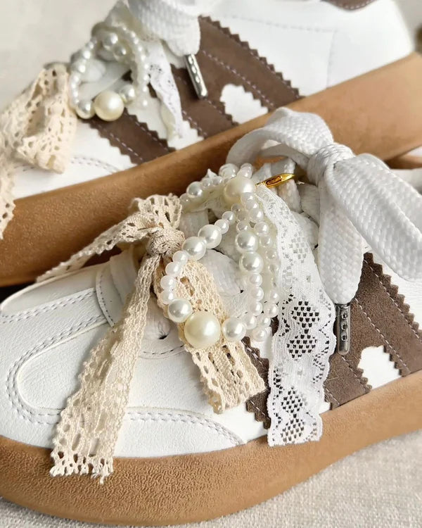Tenis Madem Blanco suela caramel grabado 1975