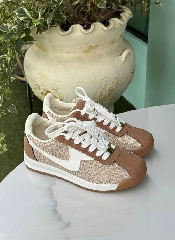 Tenis para Mujer Nevvo Mia Camel| Calzado Casual Femenino - Nevvo