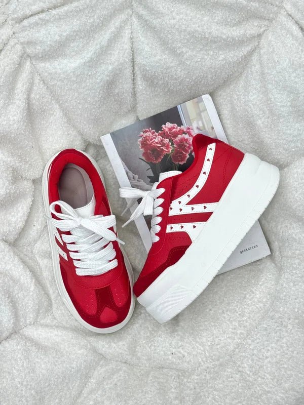 Tenis para Mujer Nevvo Love Rojo| Calzado Casual Femenino - Nevvo
