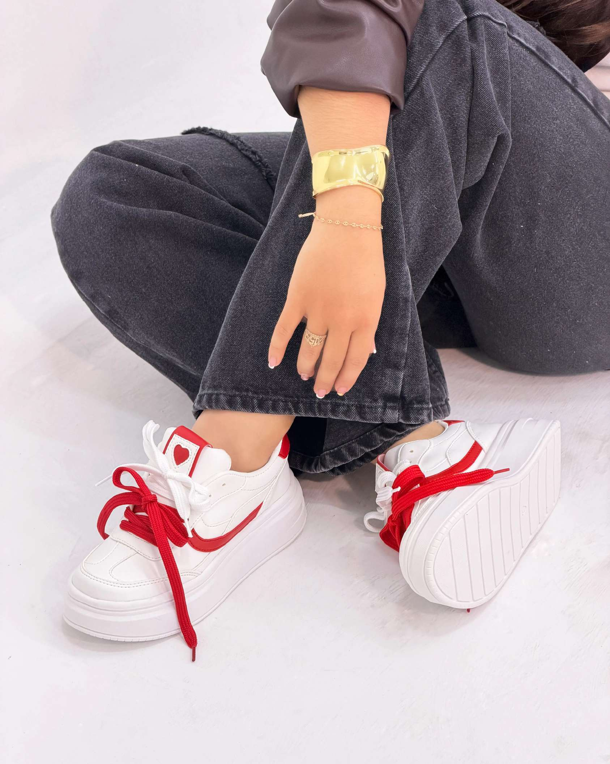 Tenis Mujer Valentín – Blanco/Rojo