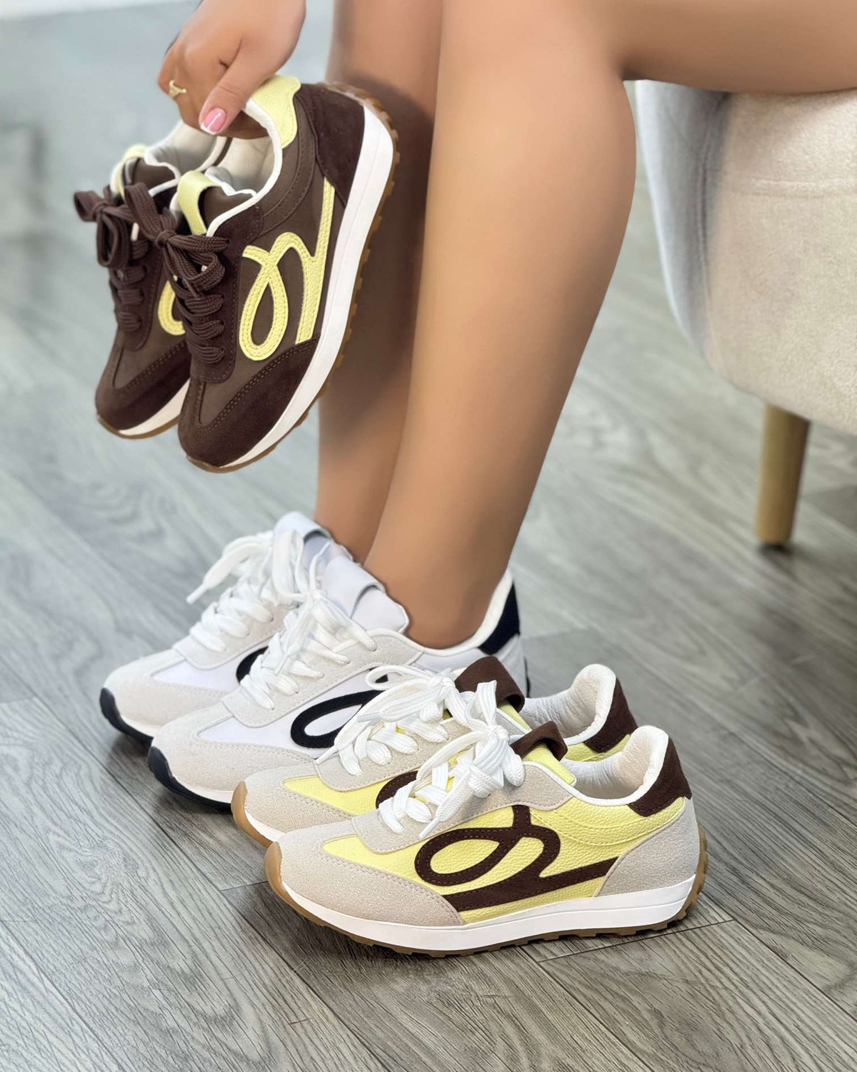 Tenis para Mujer Nevvo Emma Café | Calzado Casual Femenino
