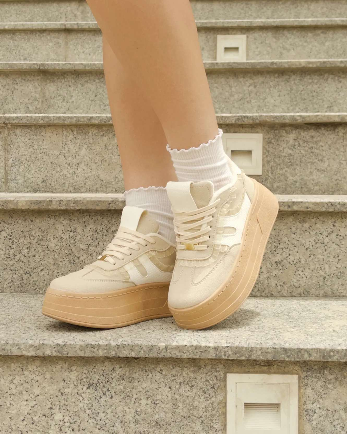 Tenis Mujer Gema – Beige