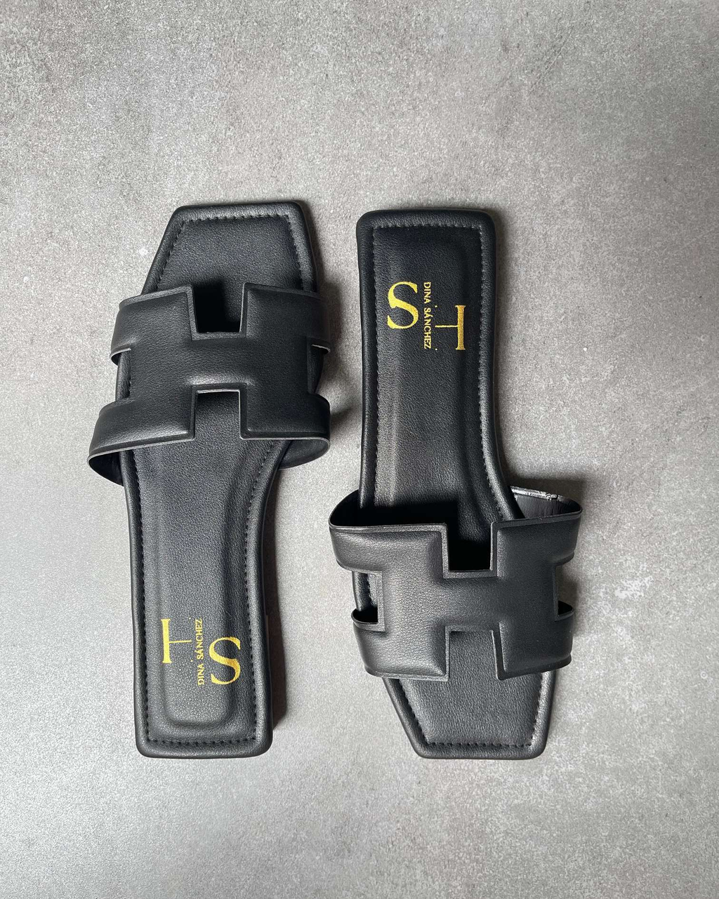 Sandalias Mujer Lisa – Negro
