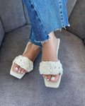 Sandalias Mujer Arena – Marfil