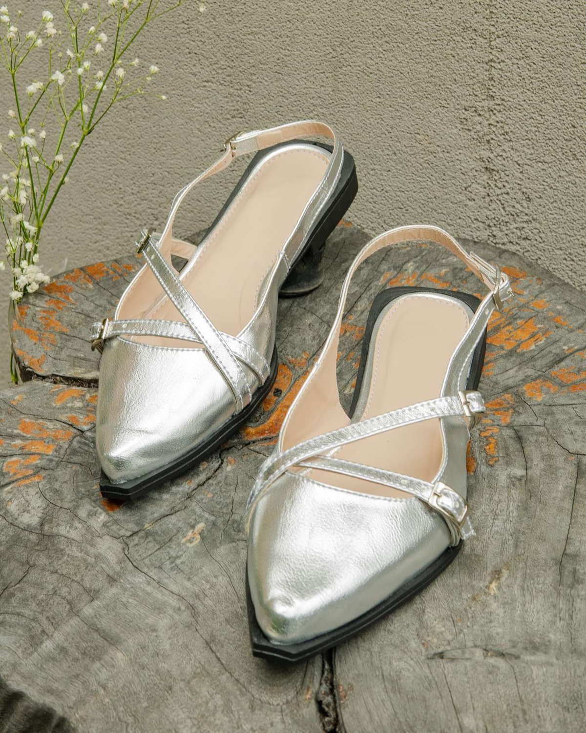 Stilettos Mujer Style – Plateado